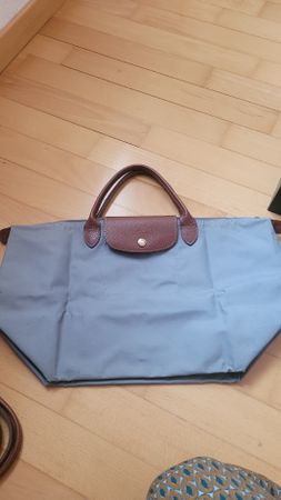 Longchamp sac pliage gris clair
