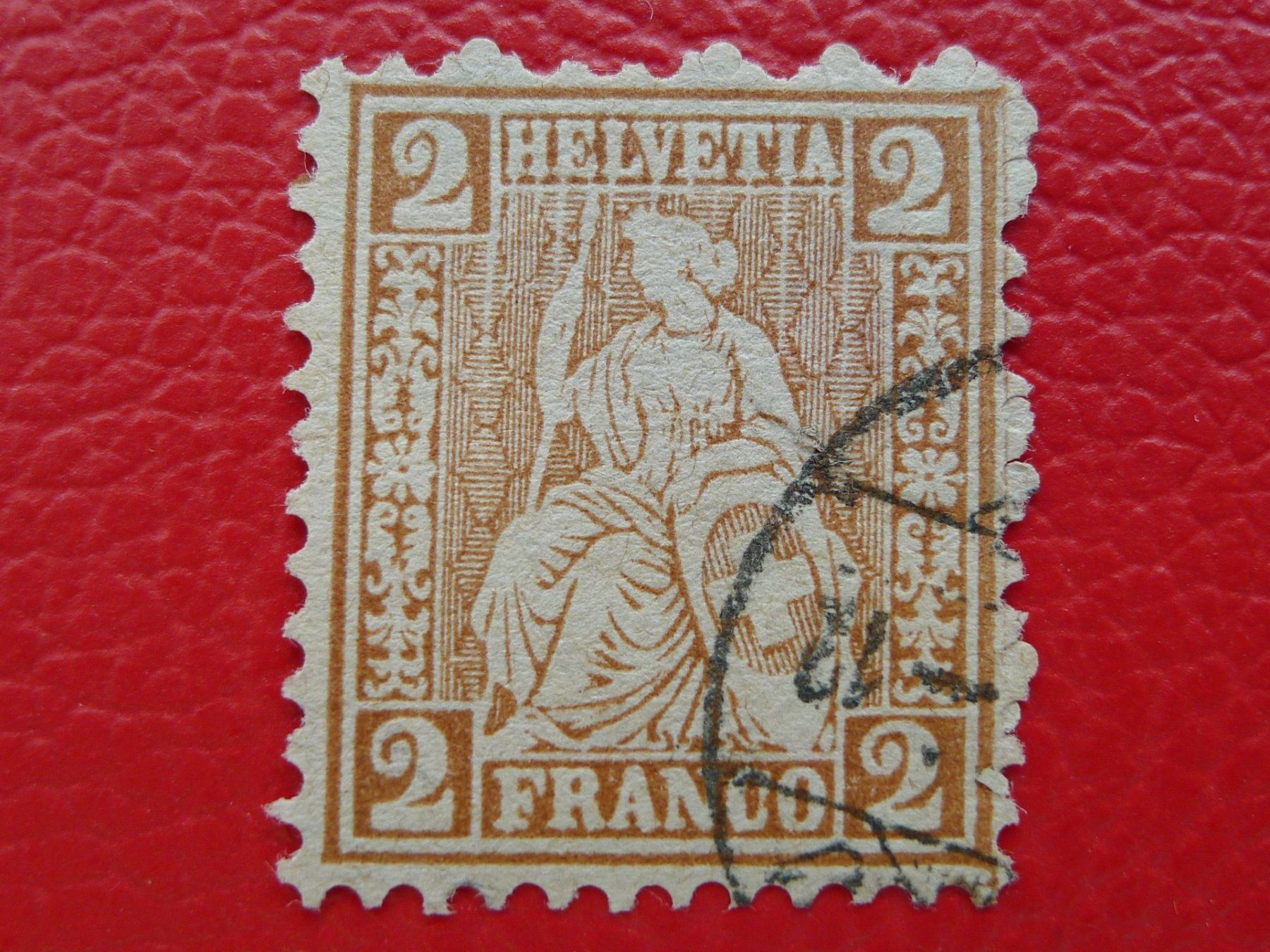 Tutti i francobolli: 1874: Nr.37a, bessere Nuance hellrotbraun, Kat: 280.- – Usato da Sursee venduto da Luzernerraute