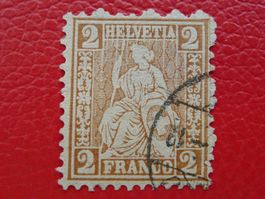 1874: Nr.37a, bessere Nuance hellrotbraun, Kat: 280.-
