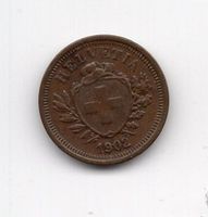 (448) Schweiz, 1 Rappen, 1902, unz.