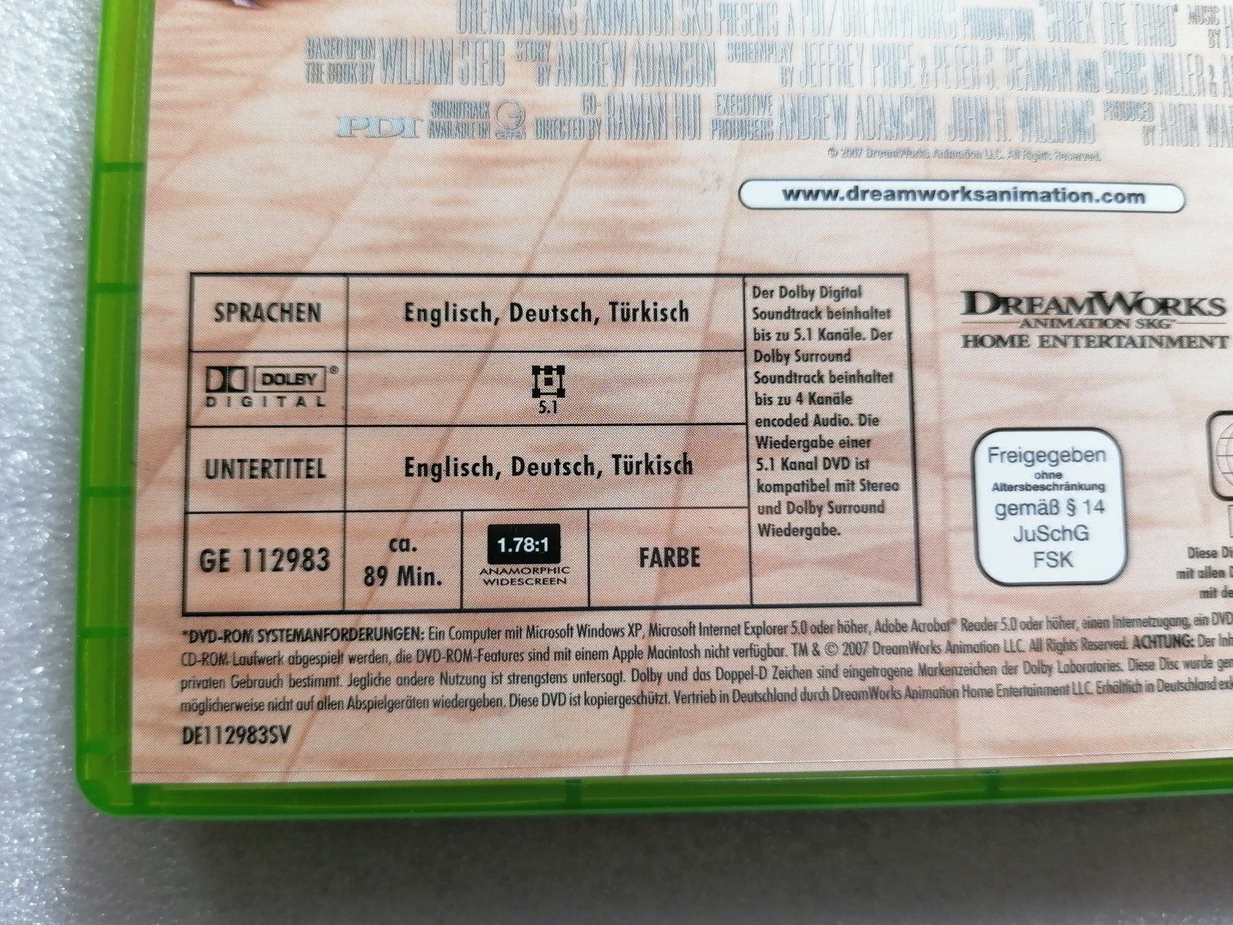 Tutti i DVDs: Shrek der dritte DVD – Usato da Zollikofen venduto da Blackie 3
