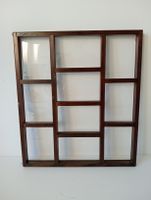 Vintage Setzkasten aus Holz / Sammlervitrine 38.5 x 34 cm