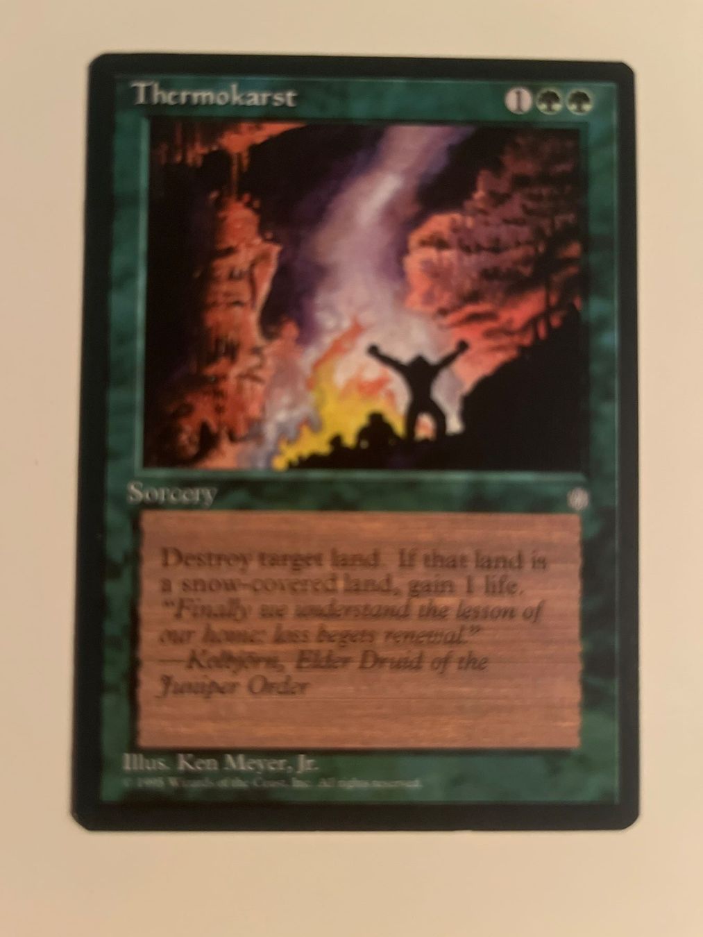 Magic The Gathering Sammelbilder & Trading cards: 1 x Thermokarst - Magic: The Gathering - MtG – Gebraucht aus Kriens von Shadi1980