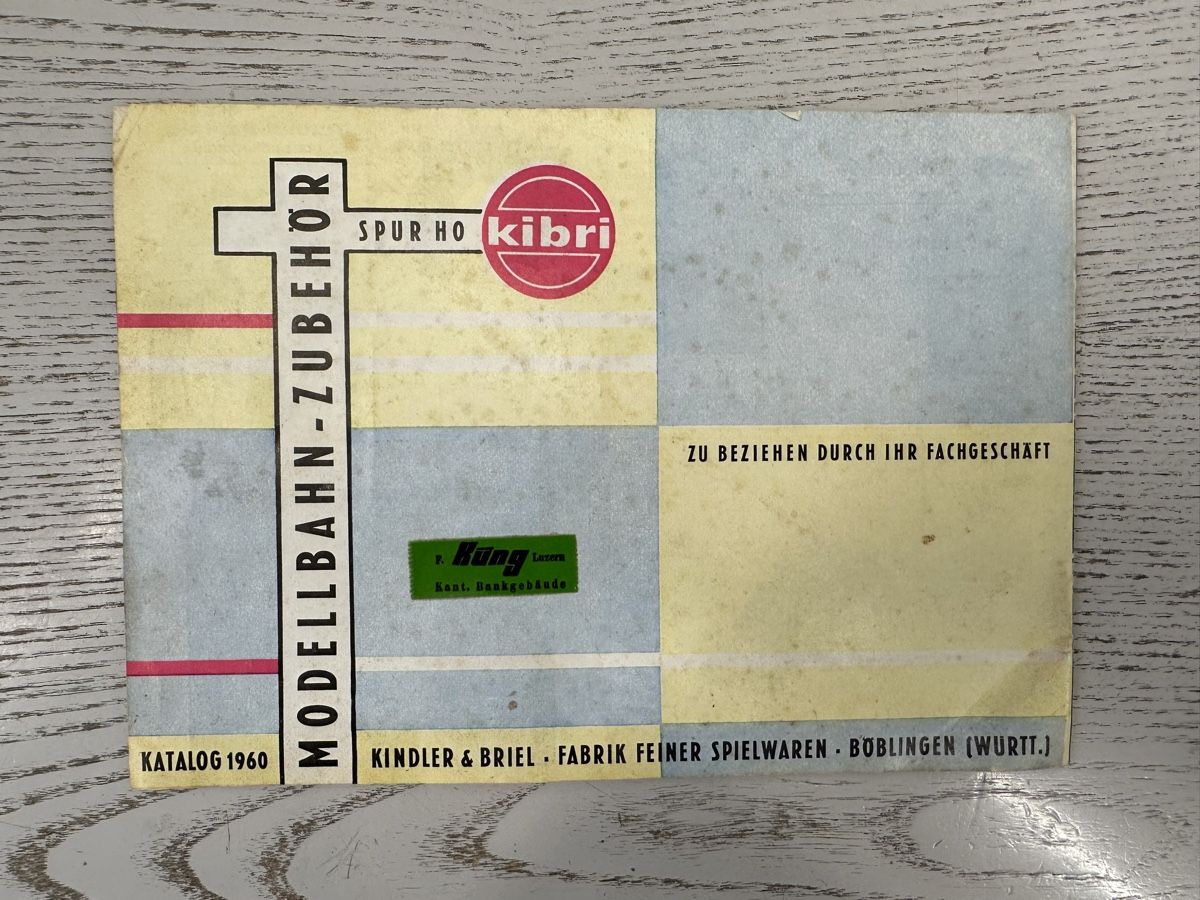 Kibri Modellini di ferrovie: Kibri Katalog 1960 – Usato da Lupsingen venduto da New-Haven 2