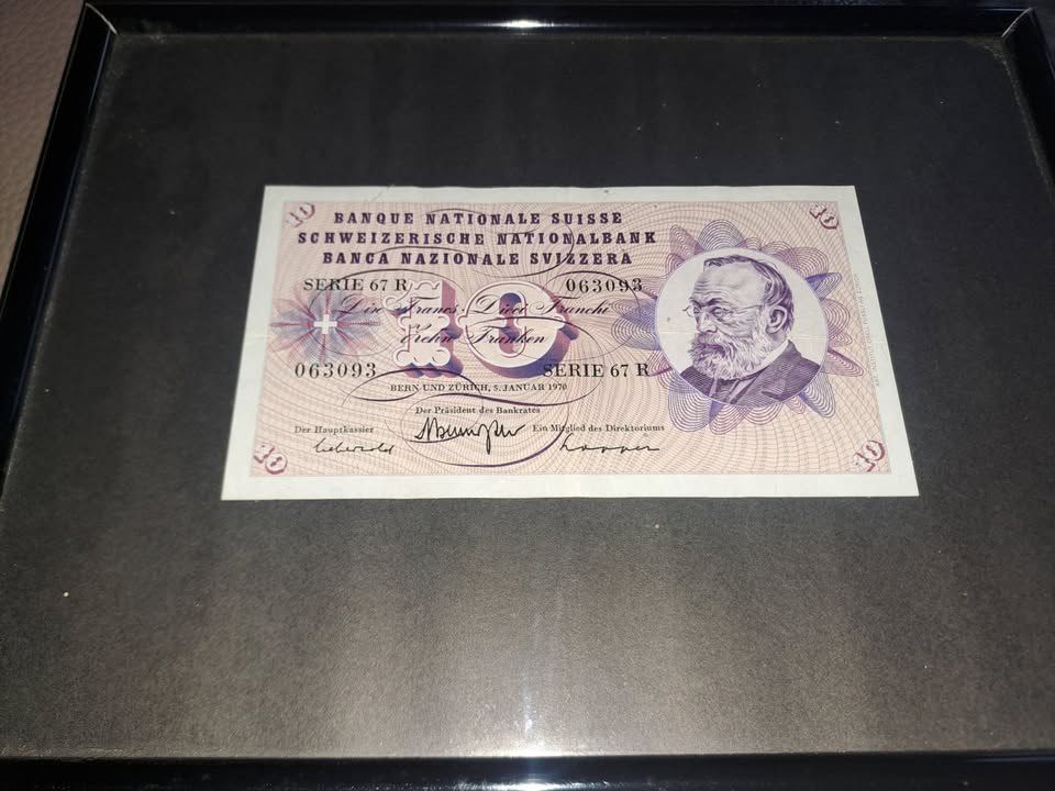 Banconote: Alte 10er Note in Bilderrahmen – Usato da Nunningen venduto da AngelMagicSaCoCe
