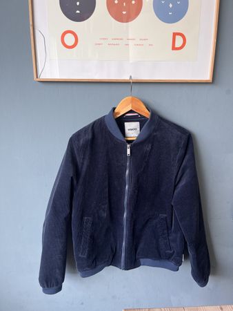 Neue Wemoto Cord Jacke dunkelblau