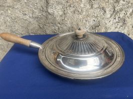 Servierpfanne Hotelsilber mit Deckel 32 cm