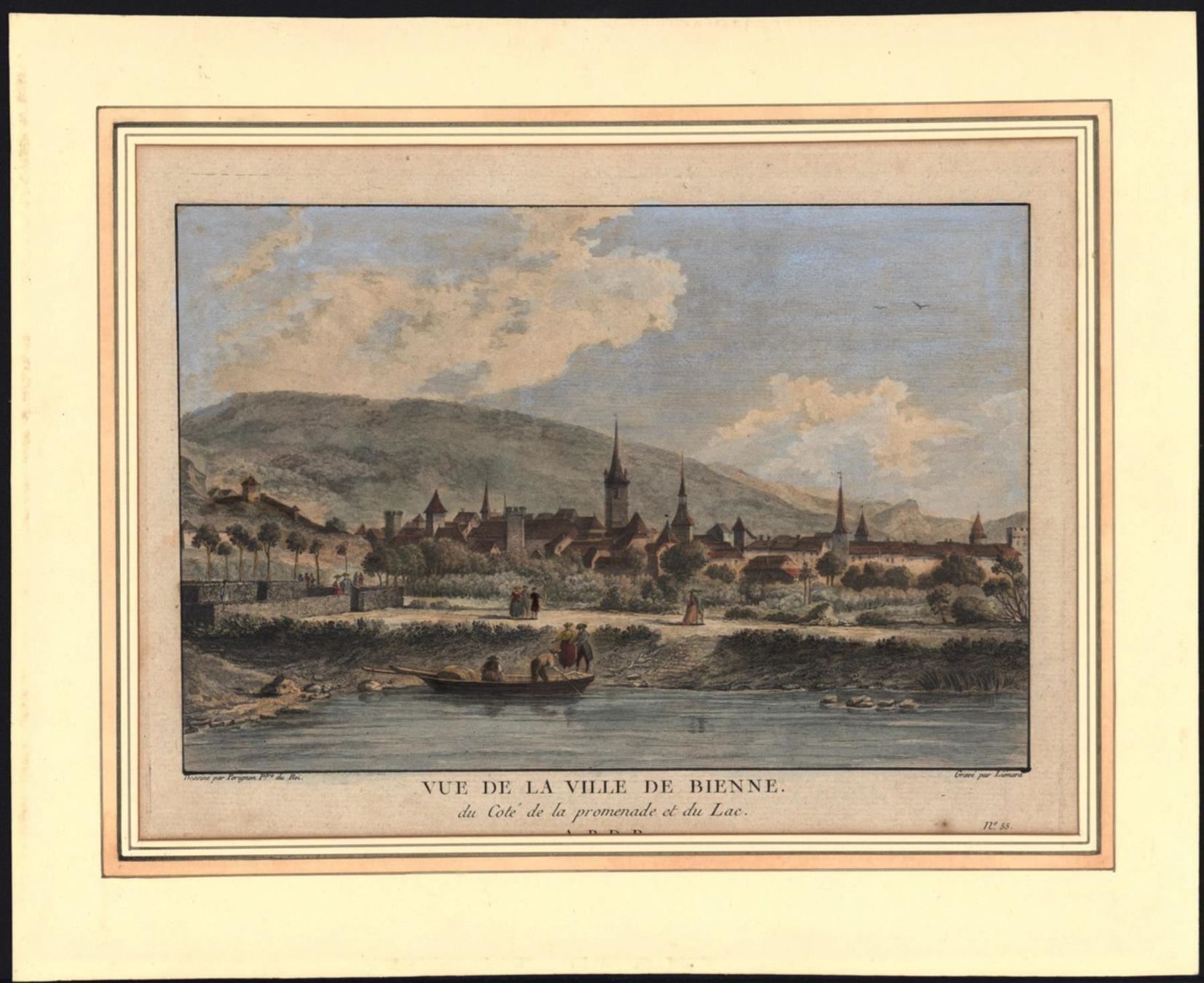 Incisioni: Biel Originalkupferstich 1780 – Usato da Rafz venduto da Helvet32