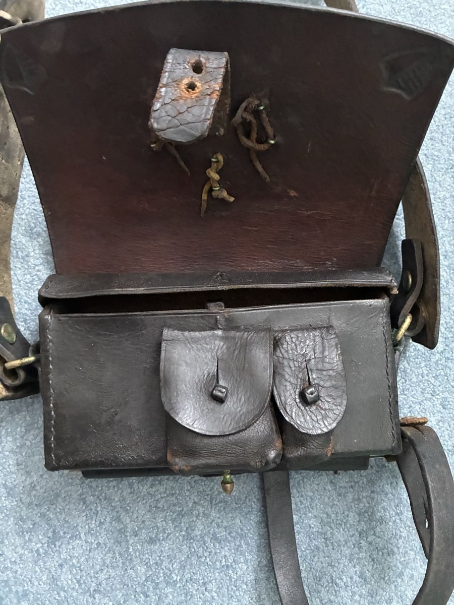 Schweizer Armee Uniformi: Artillerie Tasche Giberne 1852 – Usato da Gutenswil venduto da Antiques77 5