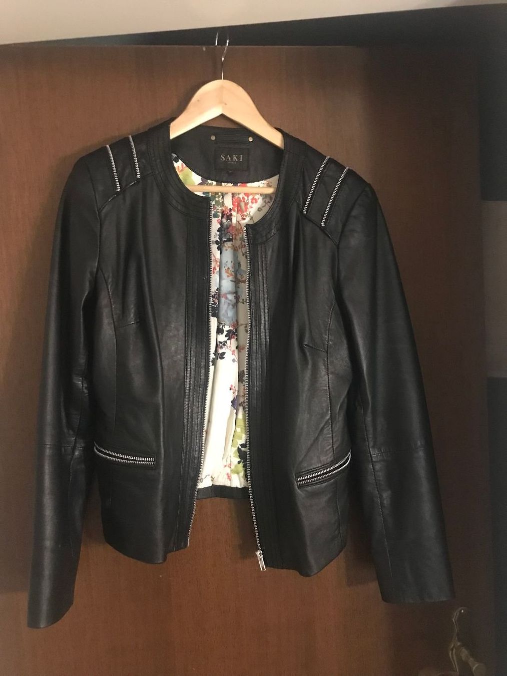 Vestes: Damen Leder Jacke schwarz – D'occasion à Geroldswil par Seli-63