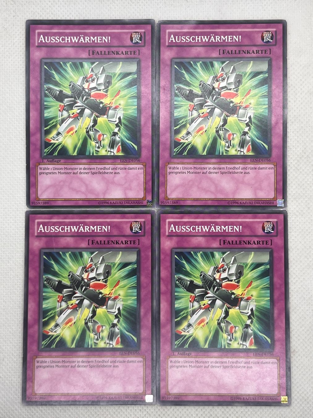 Yugioh Carte collezionabili: 4x Ausschwärmen! [Fallenkarte] – Usato da Hinterkappelen venduto da Kim1992