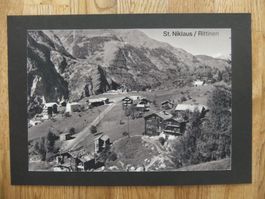 Vergrösserung einer alten Ansichtskarte St. Niklaus Rittinen