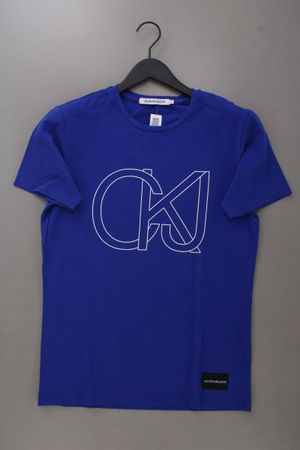 Calvin Klein Jeans Printshirt Gr. L blau
