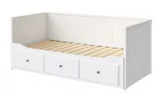 Lits: Lit banquette 2 places HEMNES IKEA blanc – D'occasion à Nyon par jul2111