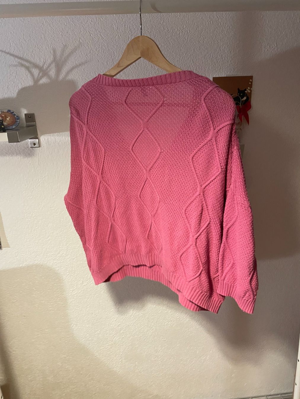 Maglioni & Felpe: Goldenpoint Strick Pullover, Grösse S, pink, 100% Baumwolle – Usato da Hubersdorf venduto da JanasHeartTreasures 2