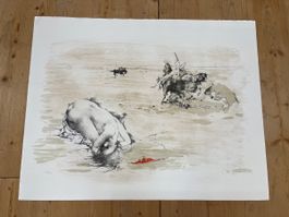 aus Grafiksammlung Lithografie von Otto Bachmann 1974