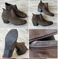 NEU 💜 Gr 38 Stiefeletten Wildleder Optik
