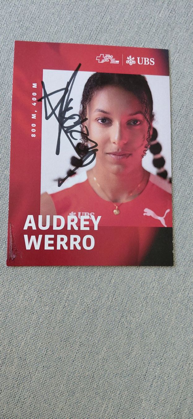 Autogramme: Autogrammkarte Audrey Werro – Gebraucht aus Schmerikon von Olympia04