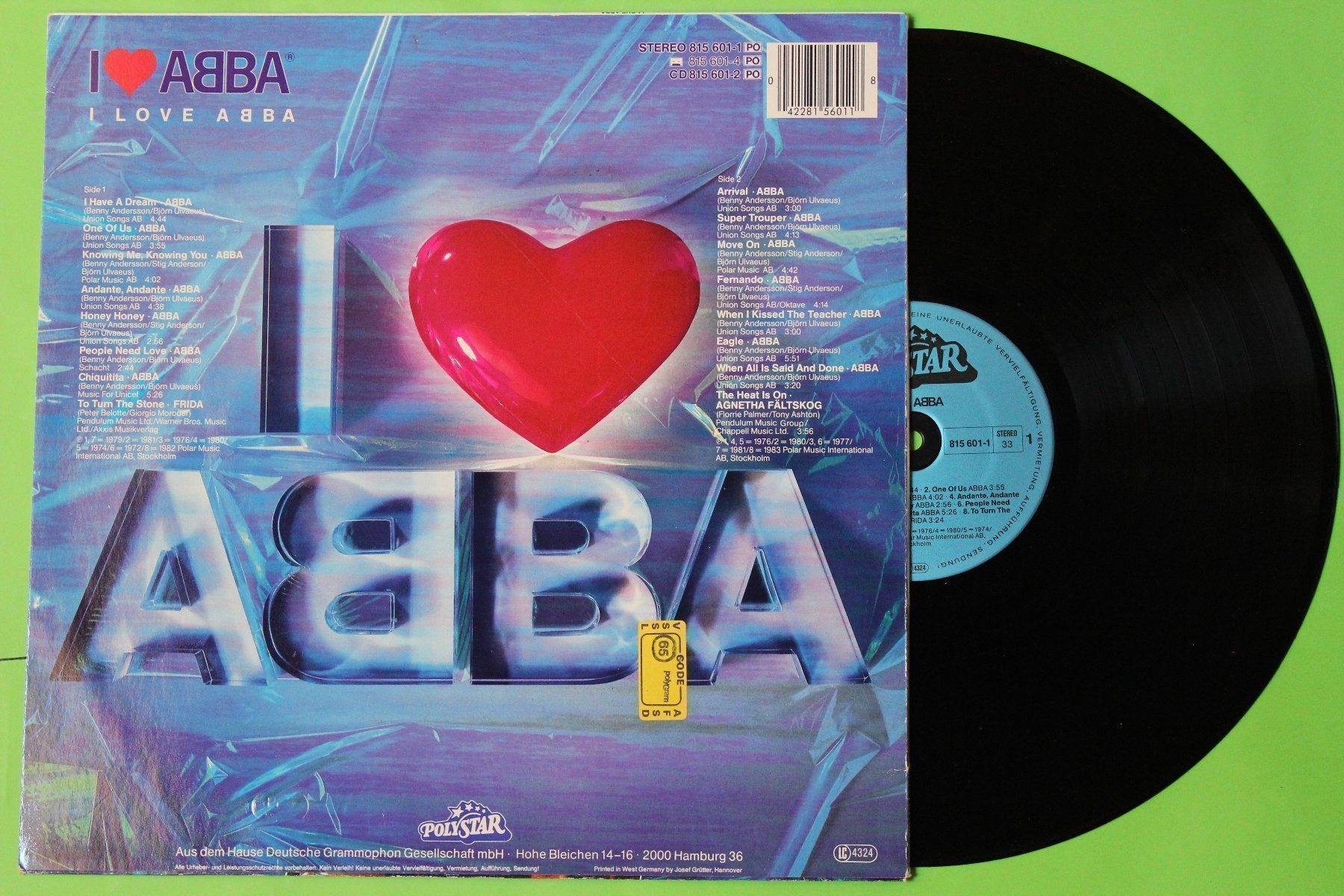 Dischi in vinile: ABBA - I LOVE ABBA LP VINYL 12" – Usato da Tübach venduto da JamesStone 2