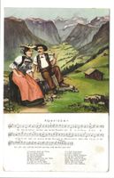 Lied - Alpenleben - Lauterbrunnen (BE) Tracht - 1910