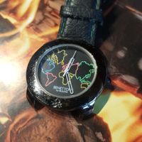 Benetton Weltkarte Armbanduhr