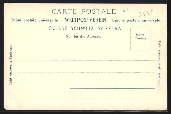 Cartoline postali: Rigi-Kaltbad, Panorama mit Bergen, um 19 – Usato da Berlin venduto da bartko-reher 1