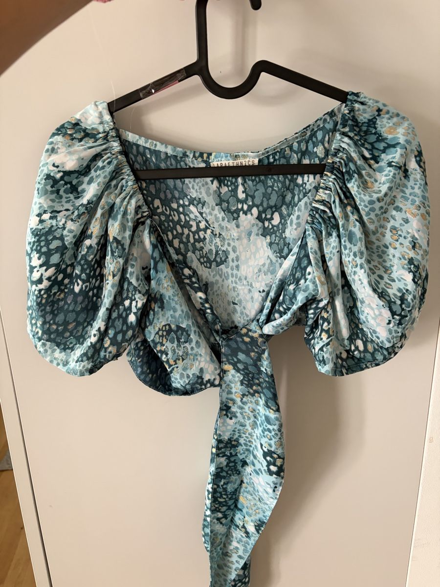 Completi & Tailleur: Ensemble RAETHNICS imprimé bleu taille S  – Nuovo (secondo la descrizione) da Martigny venduto da O96 1