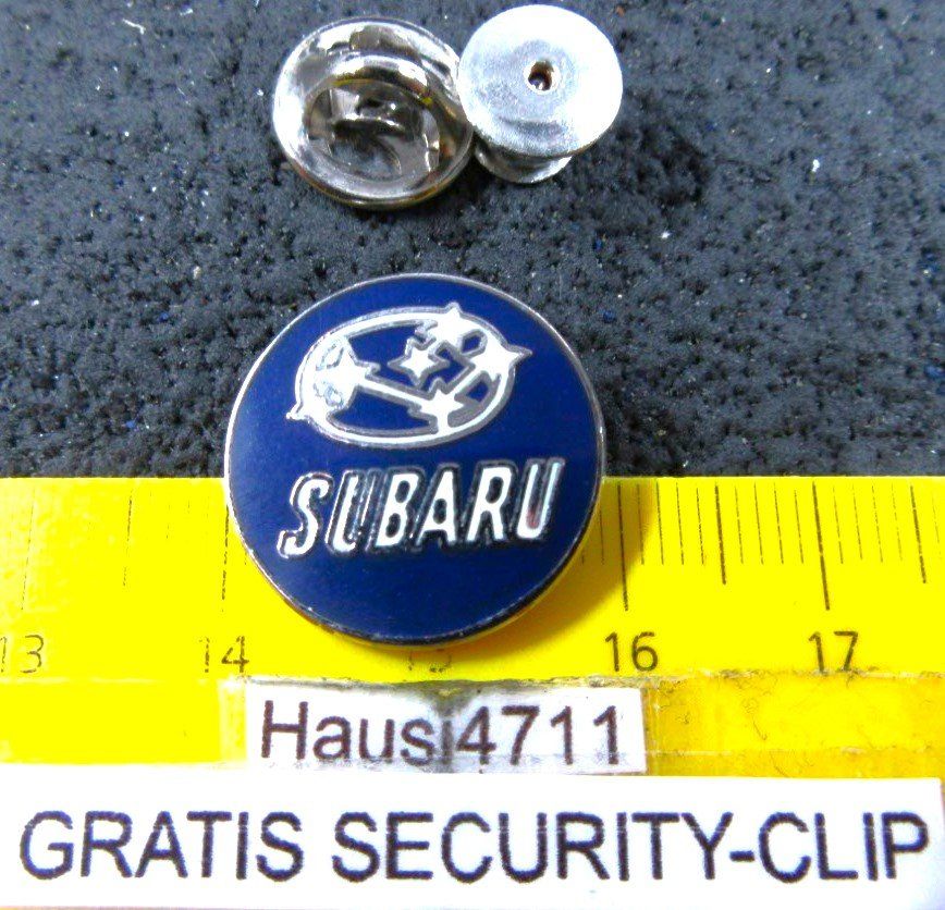 Plaketten & Abzeichen: SUBARU AUTO LOGO ENAMEL PIN MIT SECUTITY-CLIP – Gebraucht aus Ettingen von Hausi4711
