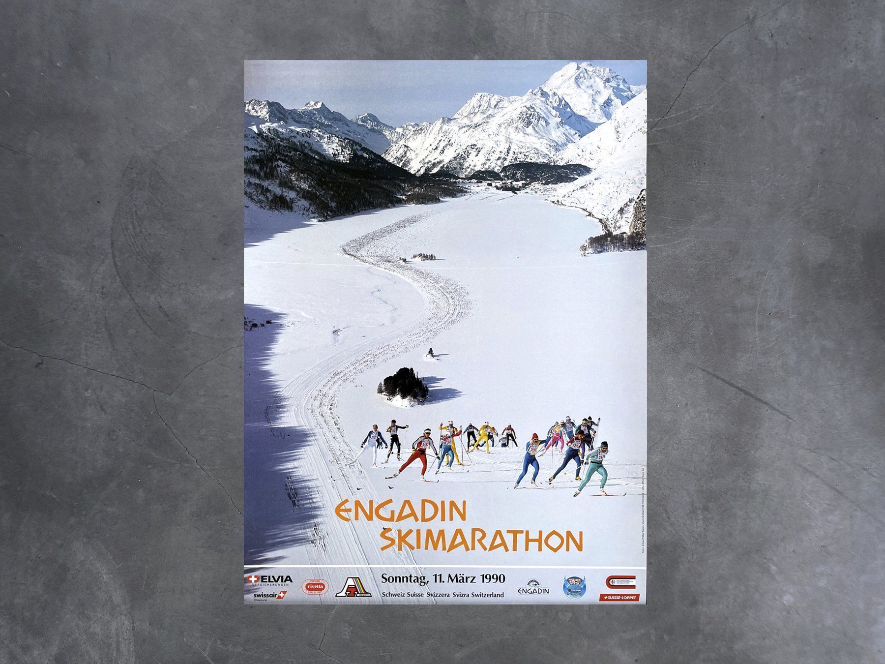 Foto & Immagini: Plakat Engadin Skimarathon, 1990 – Nuovo (secondo la descrizione) da Chur venduto da design-of-time