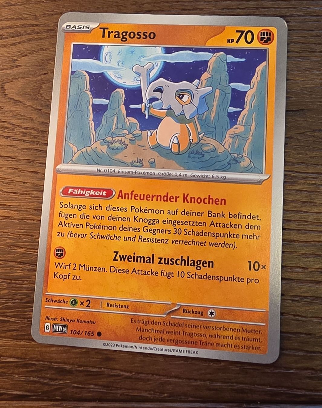 Pokémon Carte collezionabili: Tragosso Pokémon Karte 151 – Nuovo (secondo la descrizione) da Meilen venduto da simonio13
