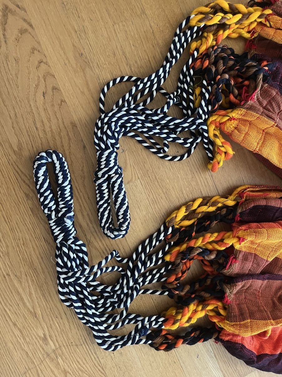 Amache: Hängematte orange braun gestreift – Nuovo (secondo la descrizione) da Zürich venduto da barbe75 1