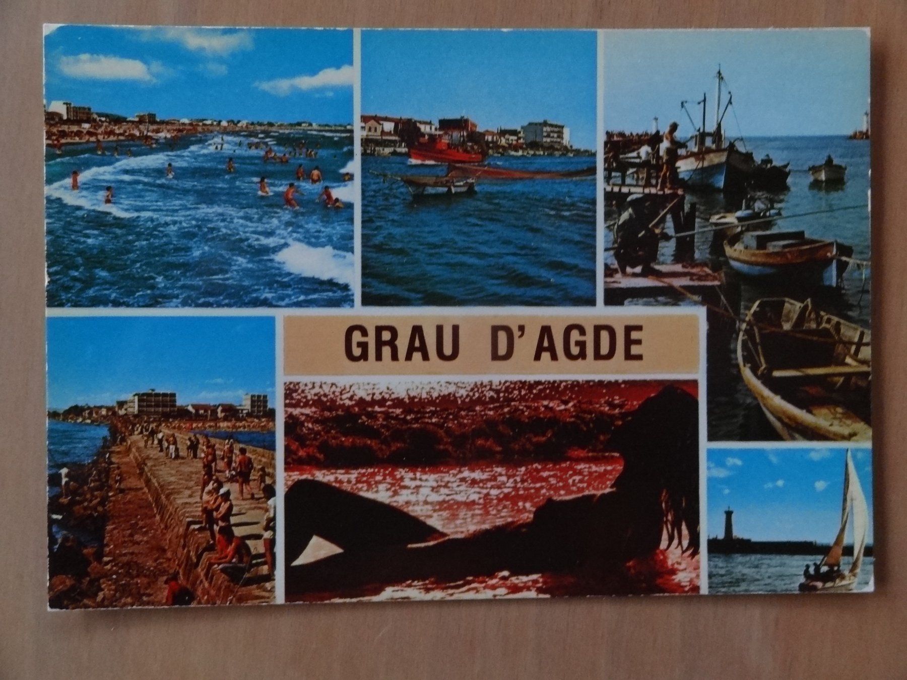 Cartoline postali: Erotik - AK - GRAU D'AGDE, Hérault – Usato da St Léonard venduto da Riglin
