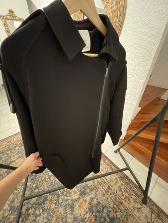 Mantel Mango schwarz mit Gürtel Grösse XS guter Zustand