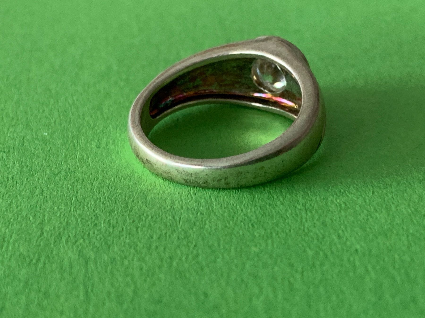 Ringe: Silberring mit rundem weisstein (gr. 54) – Gebraucht aus Dittingen von Bijoubelle 5