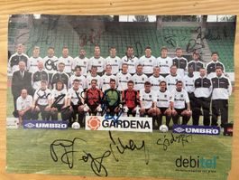 SSV Ulm Autogramm Poster Din-A4 aus der Bundesligasaison