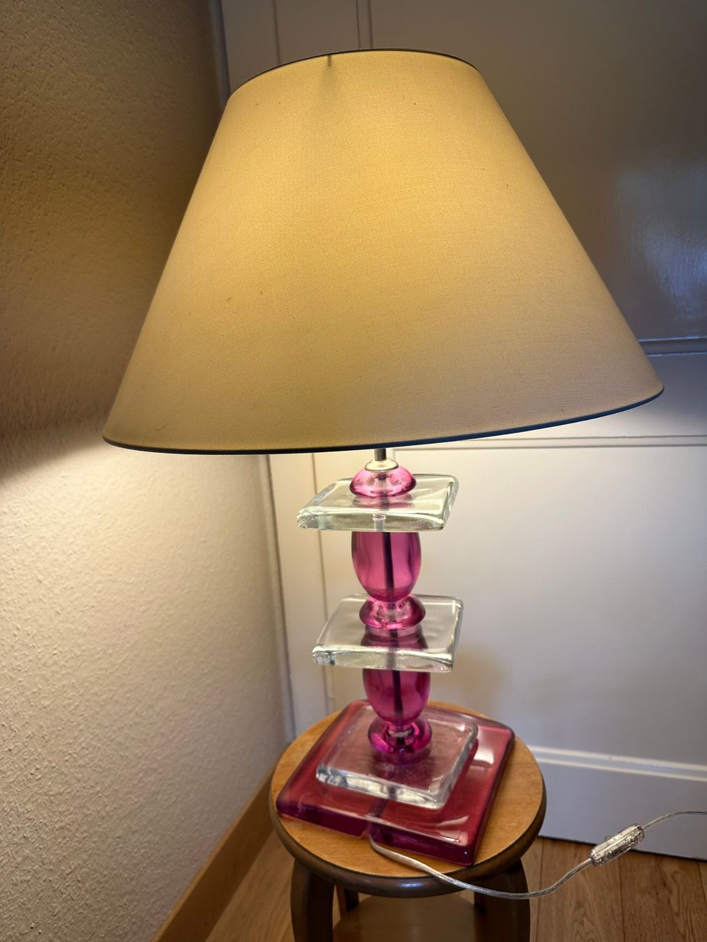 Lampen: Lampe de table en verre – Gebraucht aus Ste-Croix von BuffetSC 3