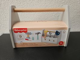 Neu - Fisher-Price - Holz-Werkzeugkasten