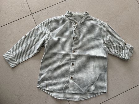 H&M neues Hemd aus Leinenmix Gr. 104