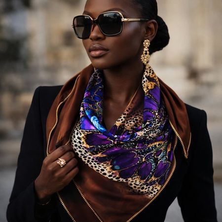 Einmalige Chance! Sale nur hier! Seidenfoulard mit Zipper