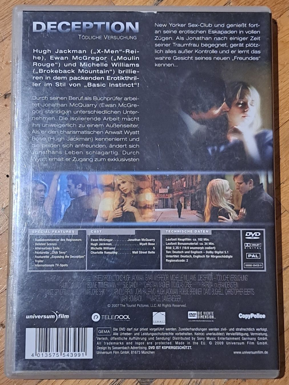 Tutti i DVDs: Deception – Usato da Wallisellen venduto da Sawr 1