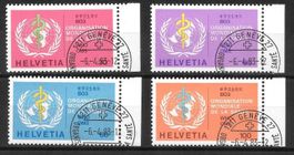OMS (D VI) Teilserie 36 - 39 Halbmondstempel Genève 6.4.1983