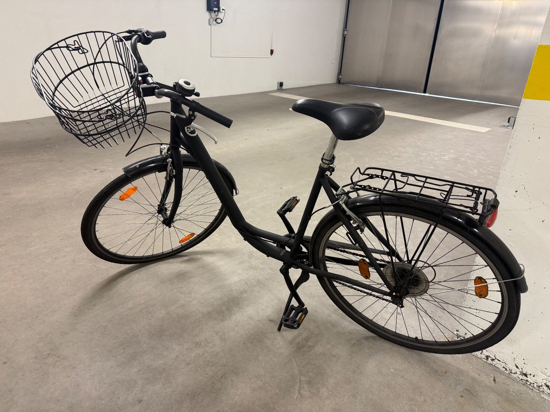 fahrrad rennrad retro 700C Rennrad, Single Speed City Stadt Fahrrad, Rahmen aus Kohlenstoffstahl, Leichtes für Mädchen Jungen Herren und Damen Fire Gloves Größe::8,5 Aufbewahrung Korb Stoff braun