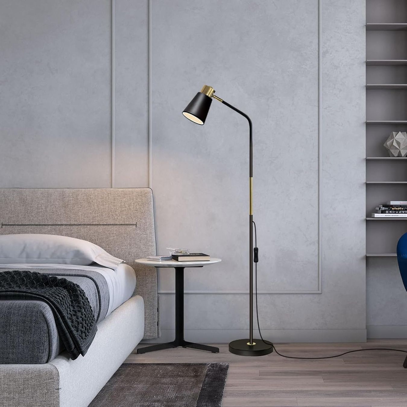 Lampen: Stehlampe LED klassisch, Stehleuchte höhenverstellbar, E27 – Neu und originalverpackt aus Zürich von MueDes 6