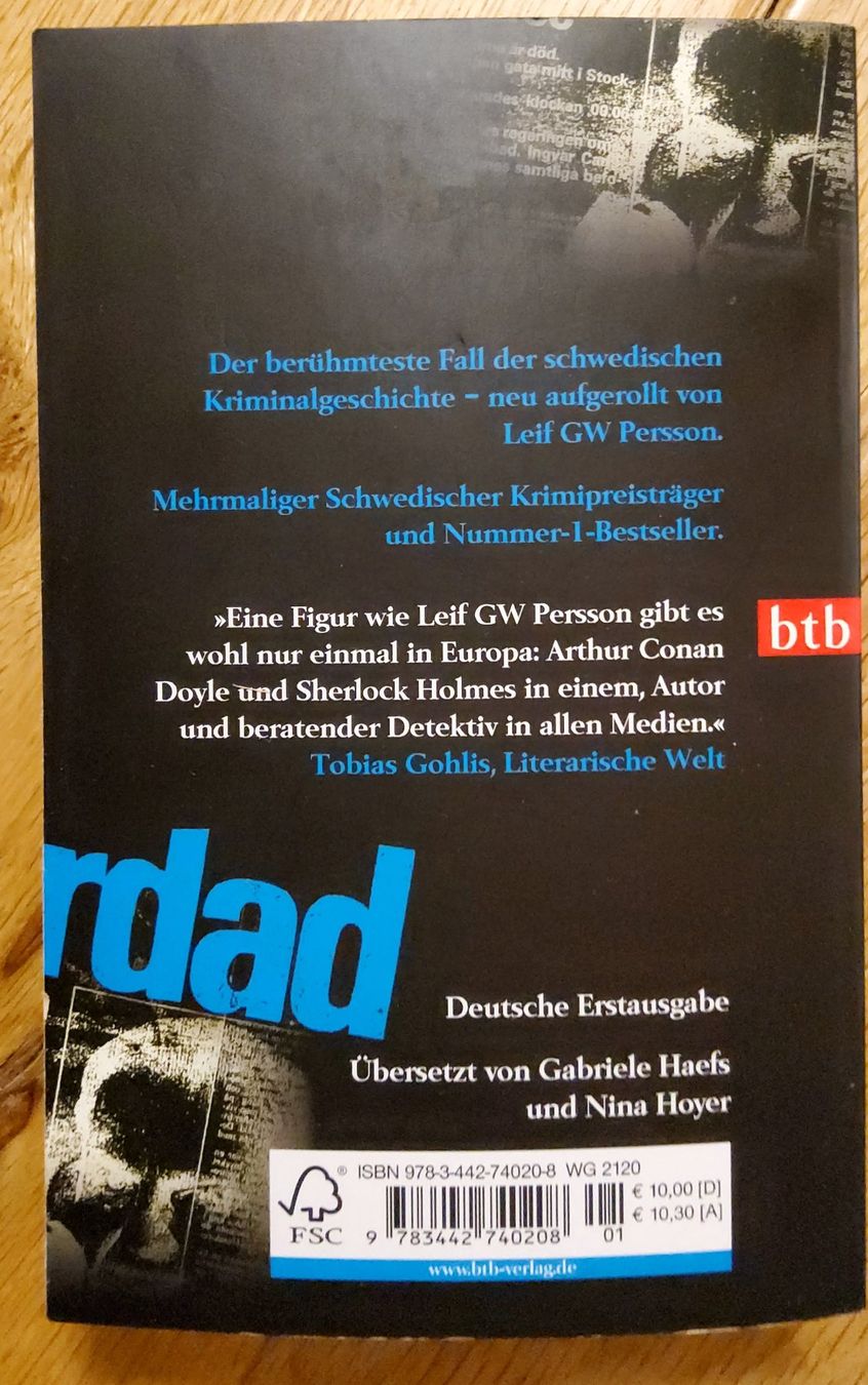 Libri: Leif GW Persson    Zweifel – Usato da Arosa venduto da horseracing 1