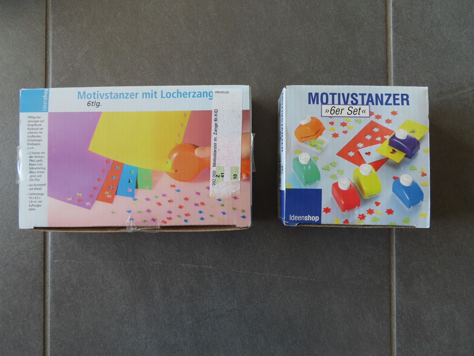 Kit bricolage: 2 Sets Motivstanzer, Locherzange +++top+++ – Usato da Wallenried venduto da Asyano 1