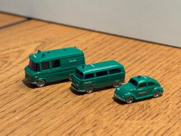 *F377: 3 Fahrzeuge Polizei, Hersteller Wiking (Spur N)