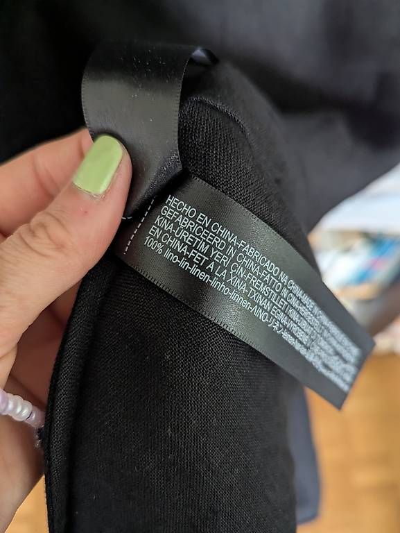 Vestiti: Massimo Dutti schwarzes Kleid Leinen S – Usato da Zürich venduto da lin_6dtc 4