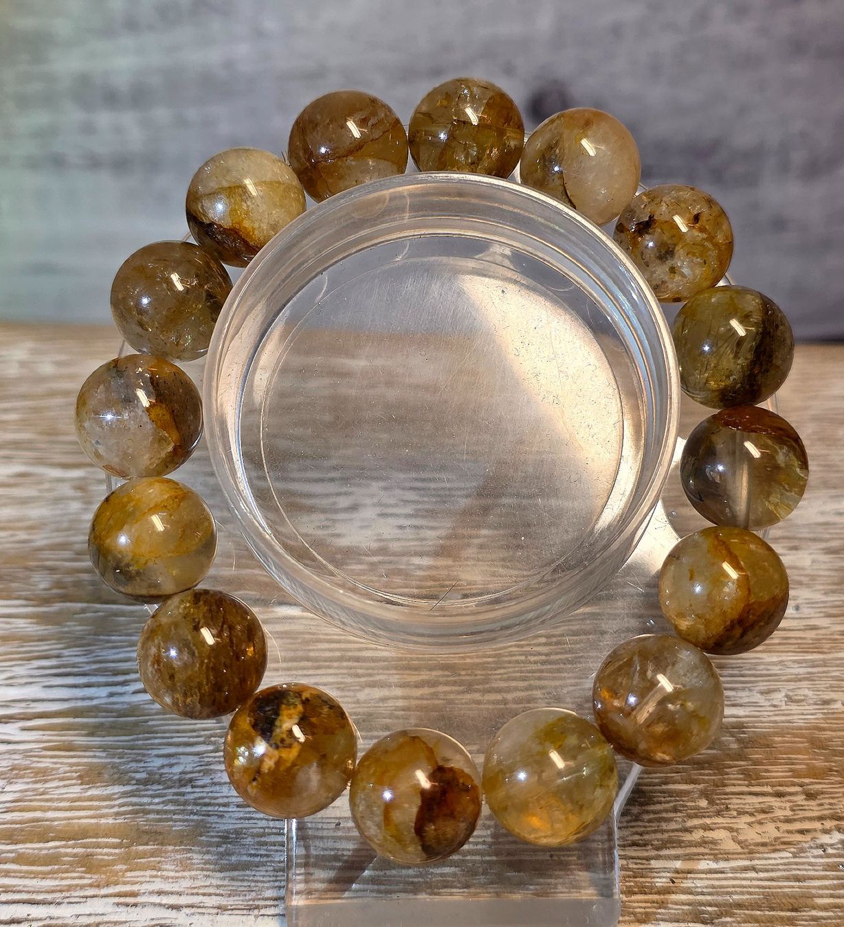Mineralien & Heilsteine: Golden Healer Armband C 13.1mm – Neu und originalverpackt aus Matzingen von Shay_Crystalz