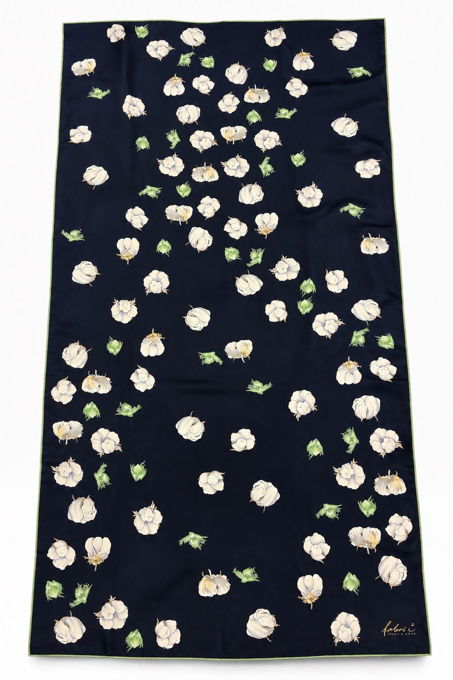 Fabric Frontline Foulard & Sciarpe: Seidentuch Fabric Frontline dunkelblau Blumenmuster – Nuovo (secondo la descrizione) da Regensdorf venduto da sec_l5cr