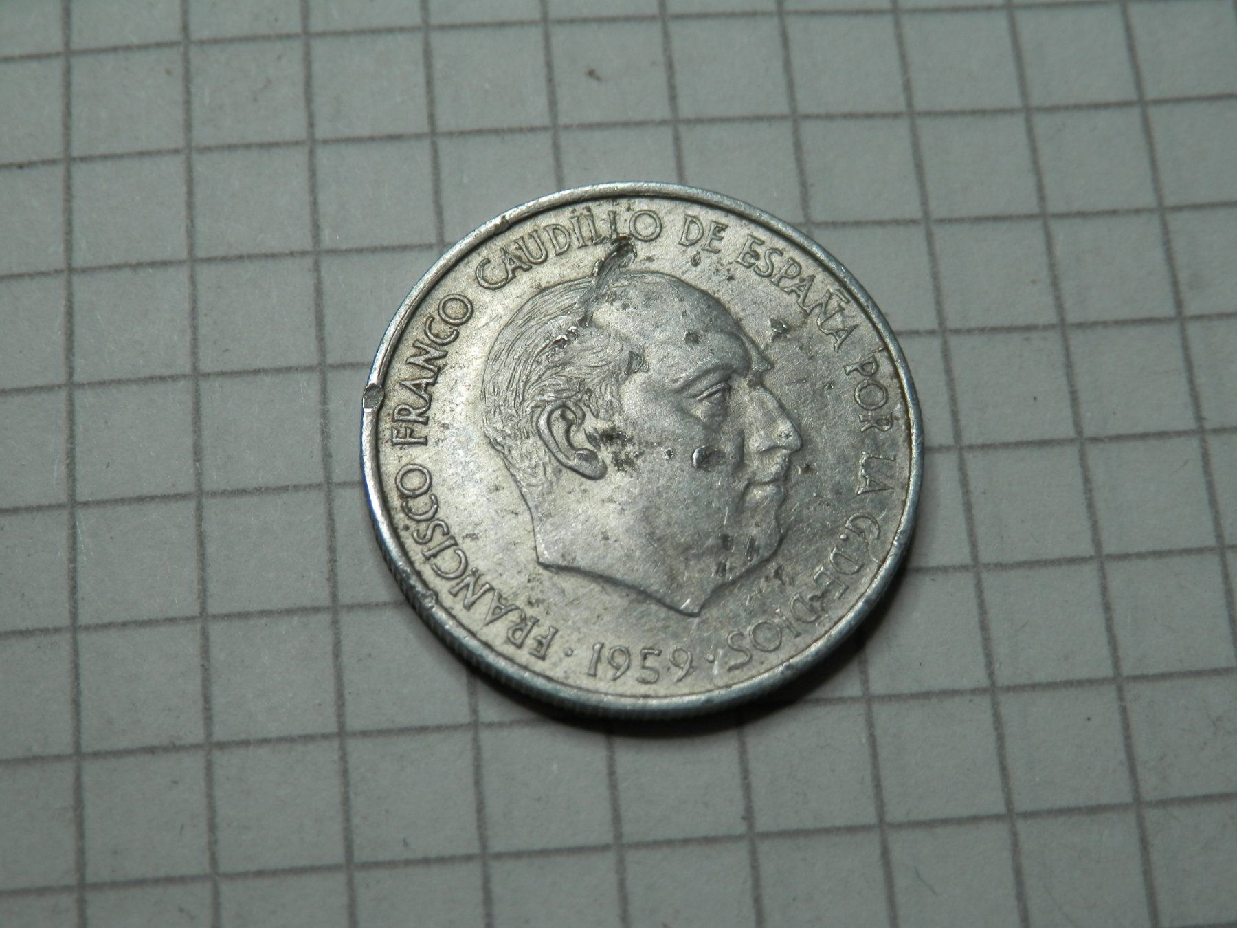 Tutti le monete: Spanien 10 Centimos, 1959 – Usato da Weiach venduto da weiach81